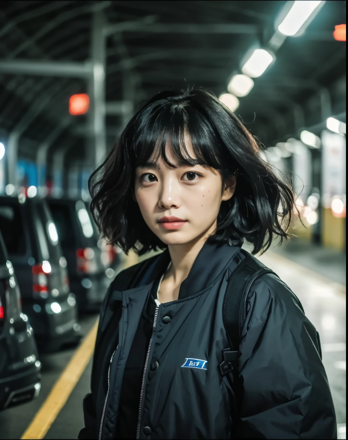 A woman standing in a dark room,with long hair in takes, Song Jiani, Nam Jae-yeon, Shin Jin Hye, Cui Xianhua, Yoon Se-sun, Lee Ji-eun, Lee Ji-eun, short hair, Park Jimin, Kim Tae-jun, Chiho, Shin Min-jung, author:Torii Kiyomoto