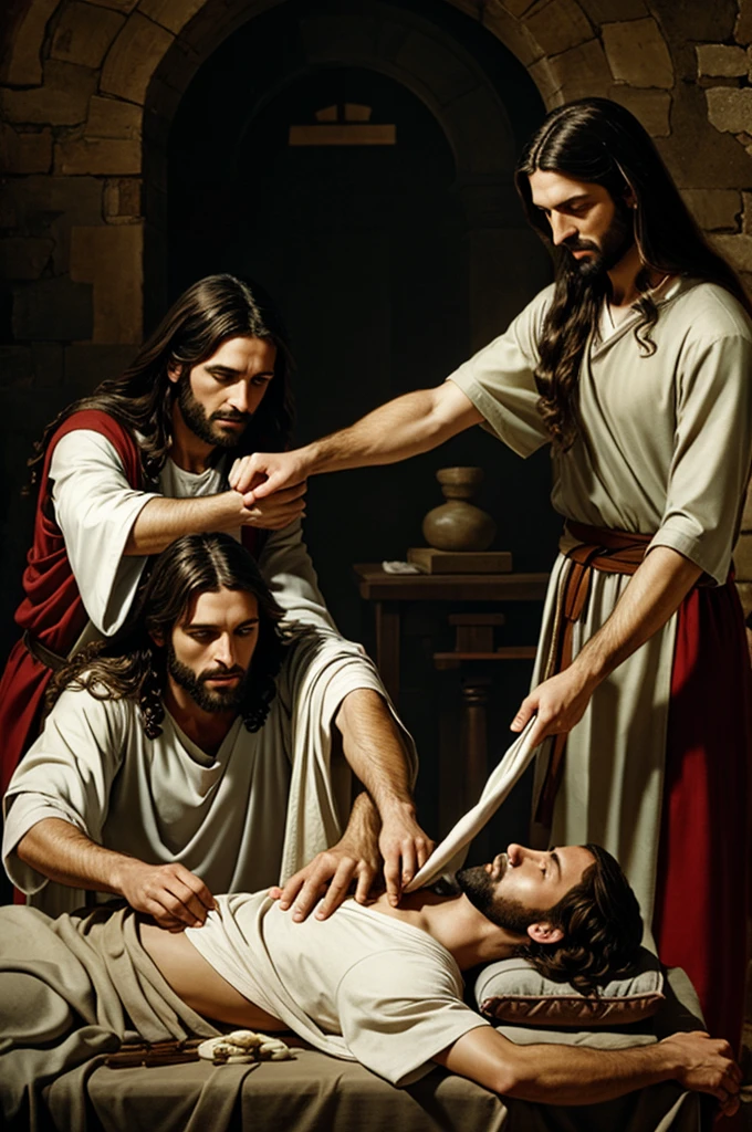 Jesus curing a person's depression