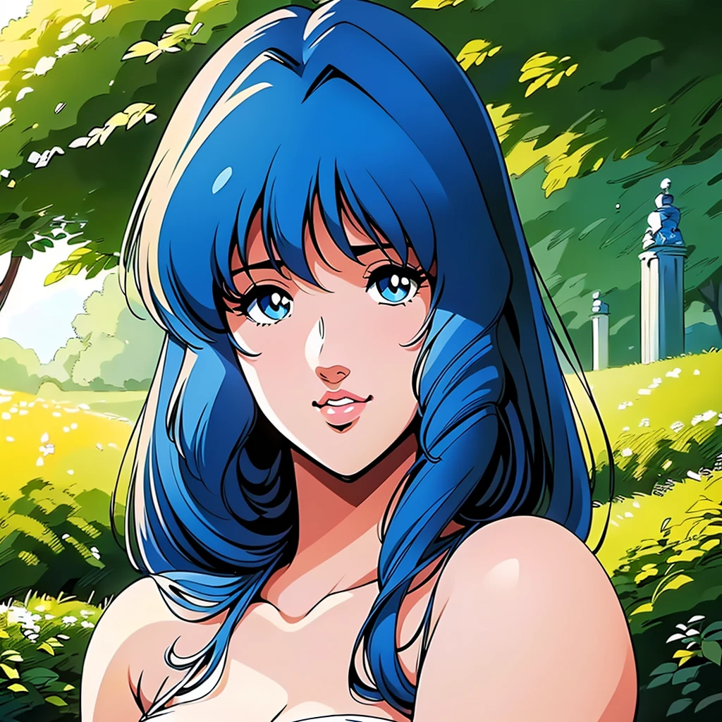 (((Best Quality, high resolution)))),((best quality,8k,masterpiece: 1.3)),((hyper realistic front portrait looking at viewer )),((portrait of lynn minmay)),((lynn minmay de macross)),((Best Quality, high resolution)),sniper aiming at the ((((lynn minmay )))),Beautiful detailed light blue eyes, detailed lips, long eyelashes, ((one piece swimsuit)) girl in a garden,soft sunlight,half:oil painting,ultra detailed,realist,vivid colors,fantastic atmosphere,shadows and lights,Greenery and flowers,peaceful and serene,Masterpiece:1.2