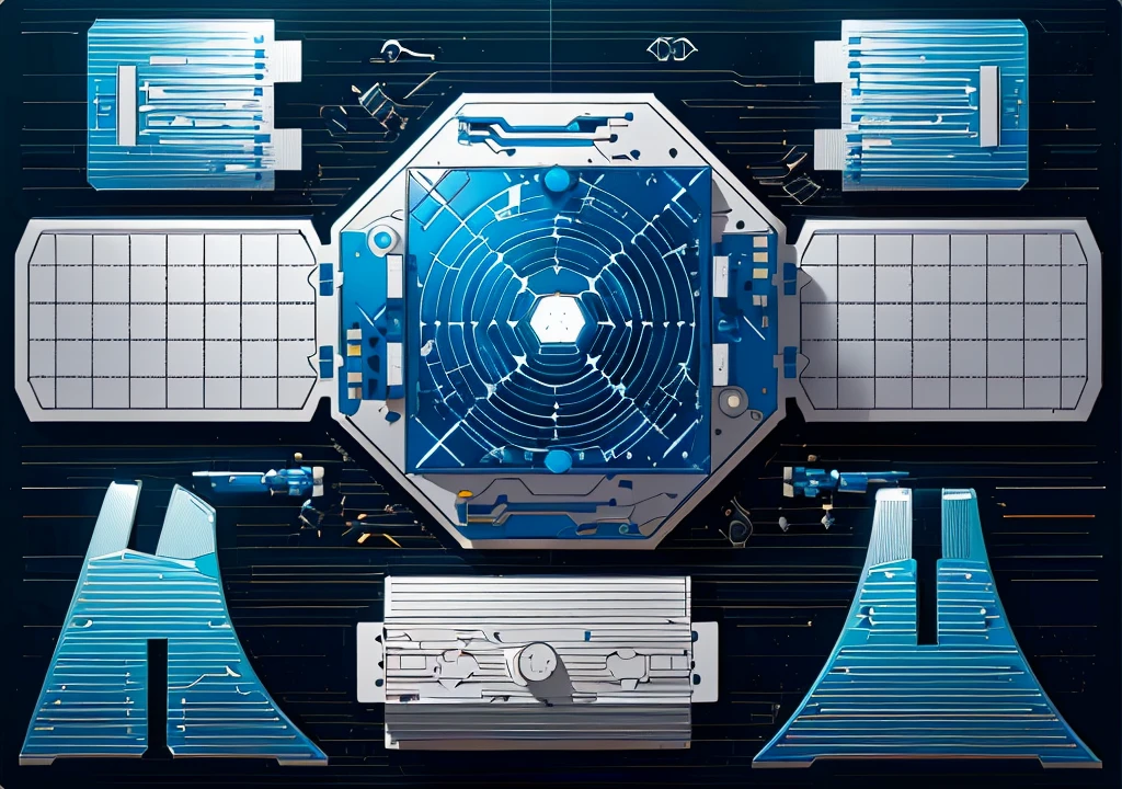 highly detailed panel cuts, highly detailed panel cuts,Plan of a small space station with computers, parts and components, simple Bionic explosion diagram, Very detailed schematic, Highly detailed toys, cyborg parts and components, Mecha details, Clean lines and flat colors, Mecha parts, Mechanical body, Bionic explosion diagram, Realistic shadow parts, Mechanical parts details