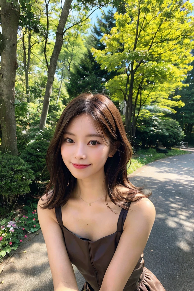 ((Highest quality)), ((masterpiece)), (detailed),Perfect Face,Japanese,Landscape Mature Woman,Upper Body