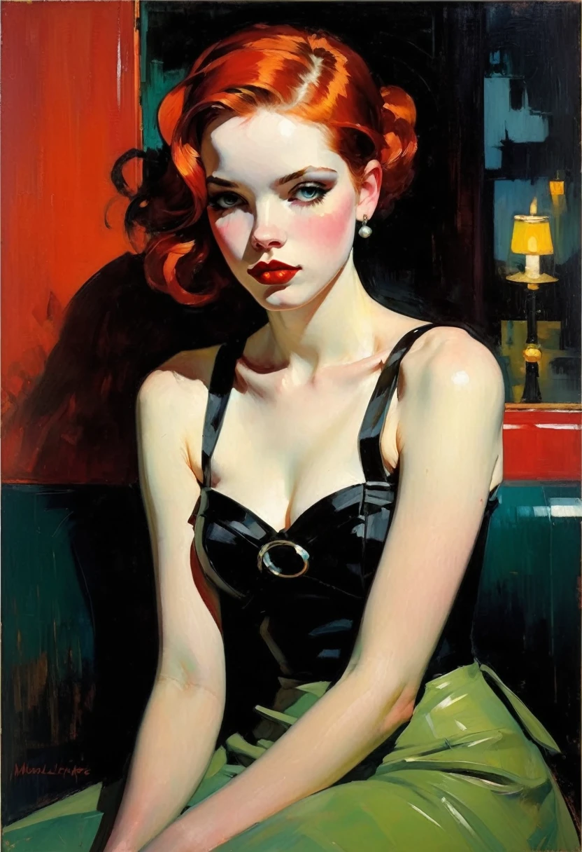 Malcolm Liepke&#39;s painting depicts a sexy illustration of an elegant samurai, The Beauty of Riot Games Concept Art, weird, Model wearing flowing, Heavy oil painting, Very soft colors, Energetic, Very detailed, , The oil is flax, High contrast, dramatic, refined, Tonal, Close-up of a man，His face was covered in blood，Red eyes, with Glittering red eyes, with Red glowing eyes, Red glowing eyes, Portrait of a demon half-human half-beast, Red Eye睛发光, Glittering red eyes, Zombies, Scary expression, Zombies的肖像, Red Eye睛, Zombies与白色的眼睛, Zombies, Red Eye睛, Red Eye