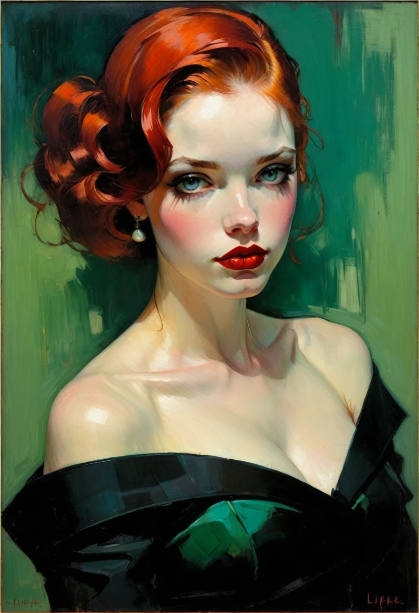 Malcolm Liepke's painting depicts a sexy illustration of an elegant samurai, The Beauty of Riot Games Concept Art, weird, Model wearing flowing, Heavy oil painting, Very soft colors, Energetic, Very detailed, , The oil is flax, High contrast, dramatic, refined, Tonal, Close-up of a man,His face was covered in blood,Red eyes, with Glittering red eyes, with Red glowing eyes, Red glowing eyes, Portrait of a demon half-human half-beast, Red Eye睛发光, Glittering red eyes, Zombies, Scary expression, Zombies的肖像, Red Eye睛, Zombies与白色的眼睛, Zombies, Red Eye睛, Red Eye