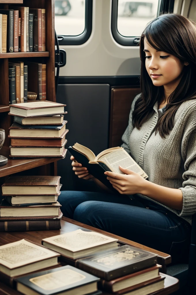 Traveling between books
