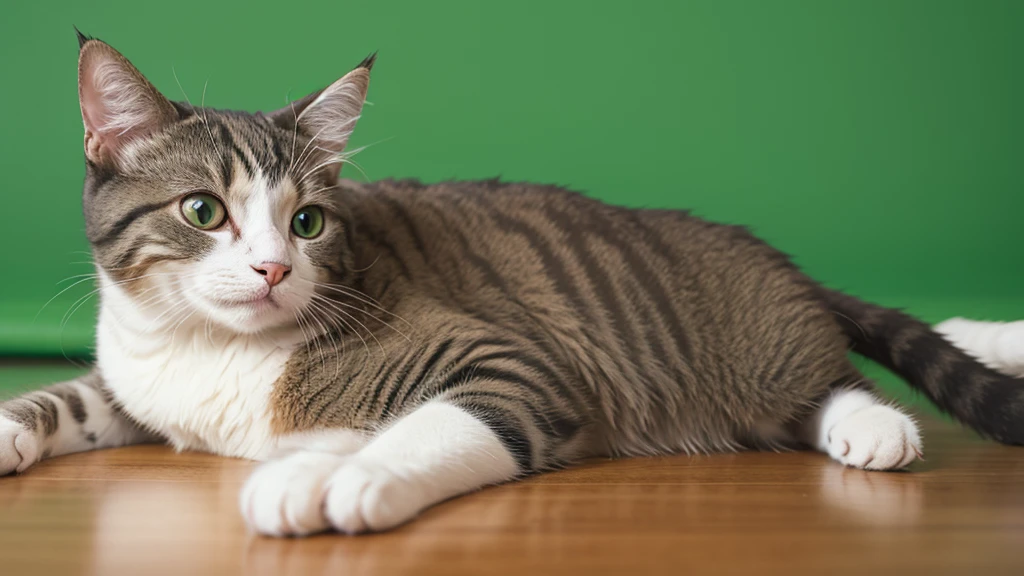 cat cute　greenscreen