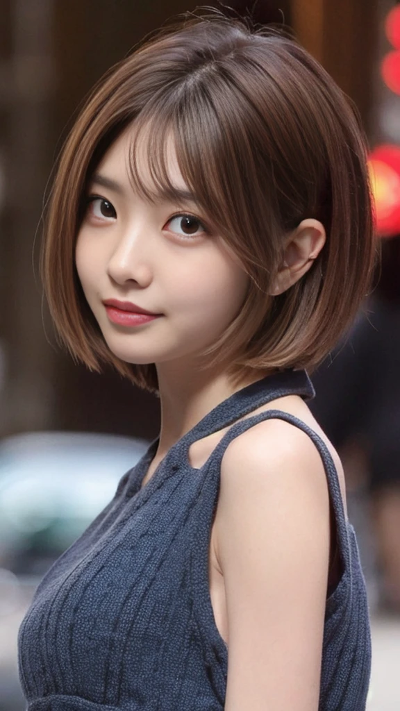 Brown Hair short hair-