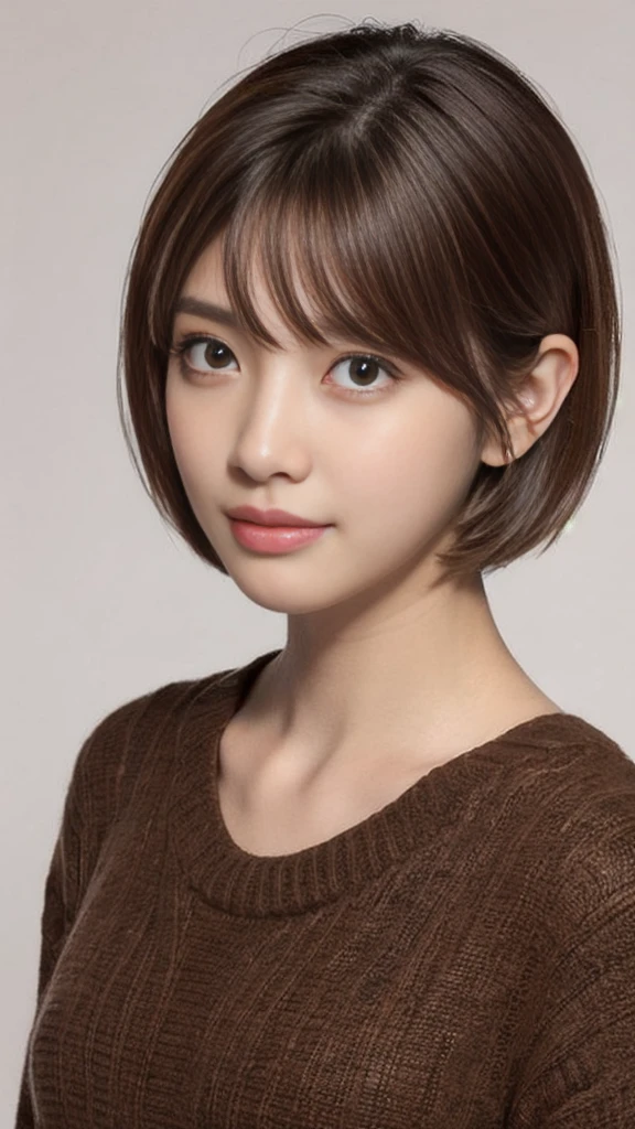 Brown Hair short hair-