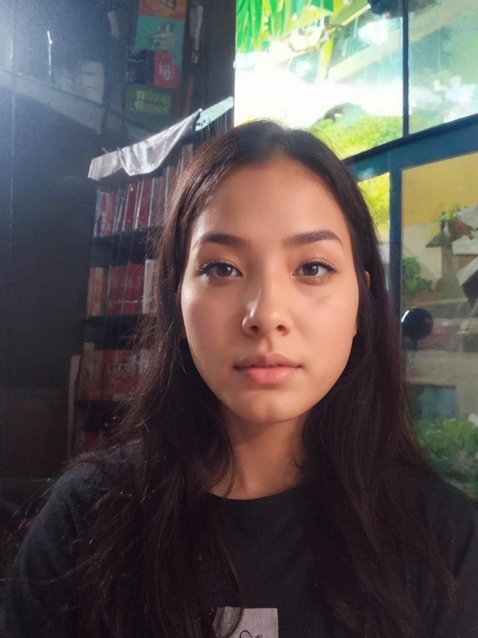 Make her nose normal only the nose