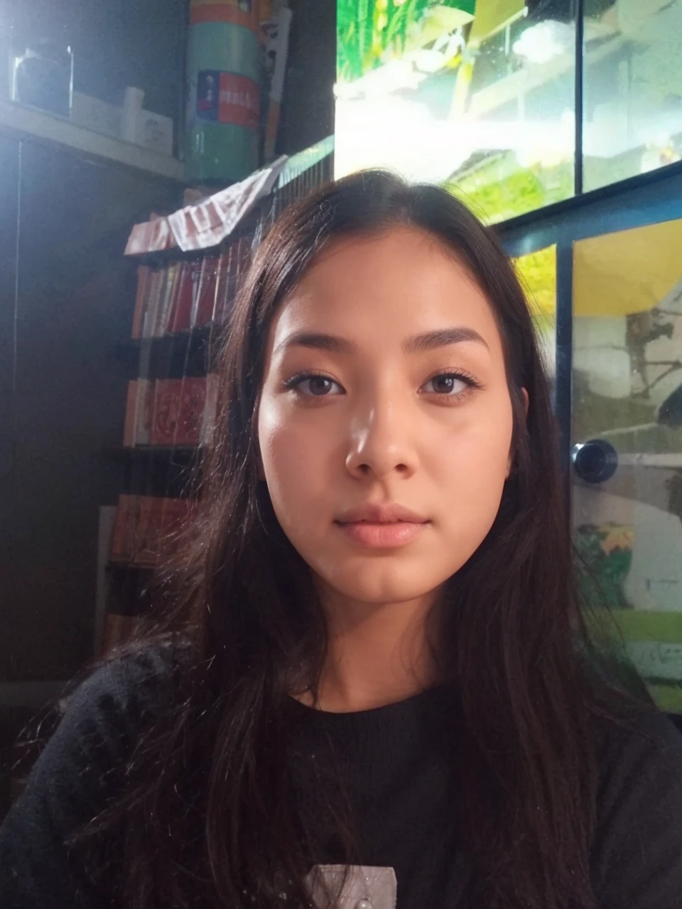 Make her nose normal only the nose