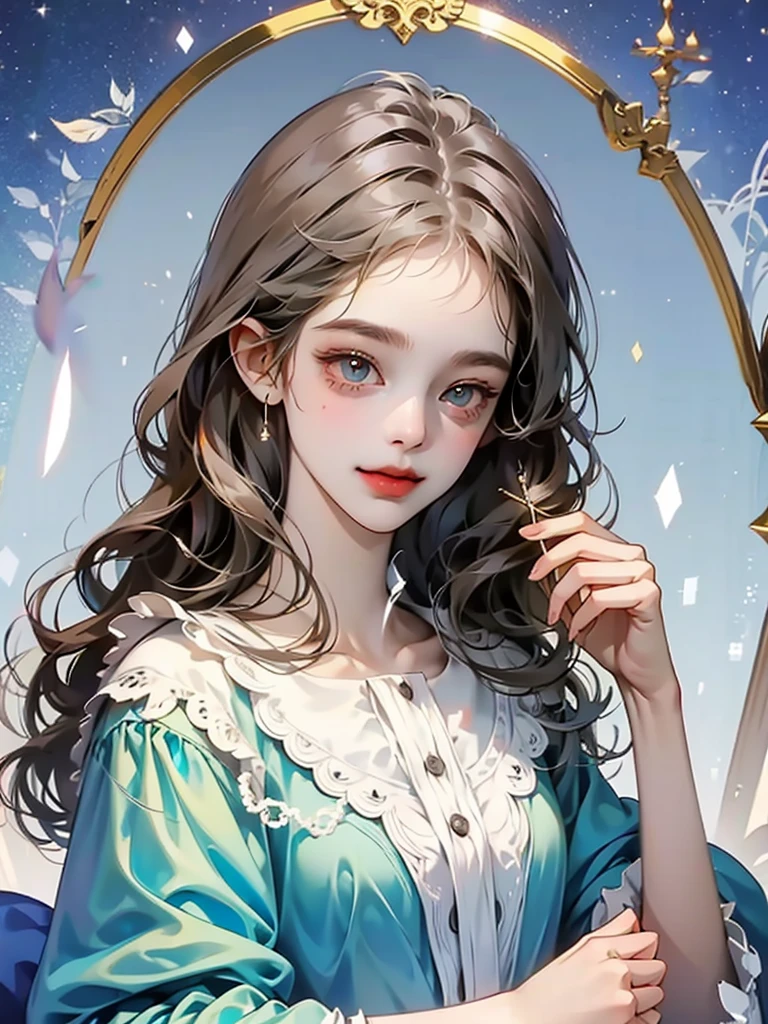 delicate　Big eyes　I have long hair　Cute girl　smile　Alice in Wonderland