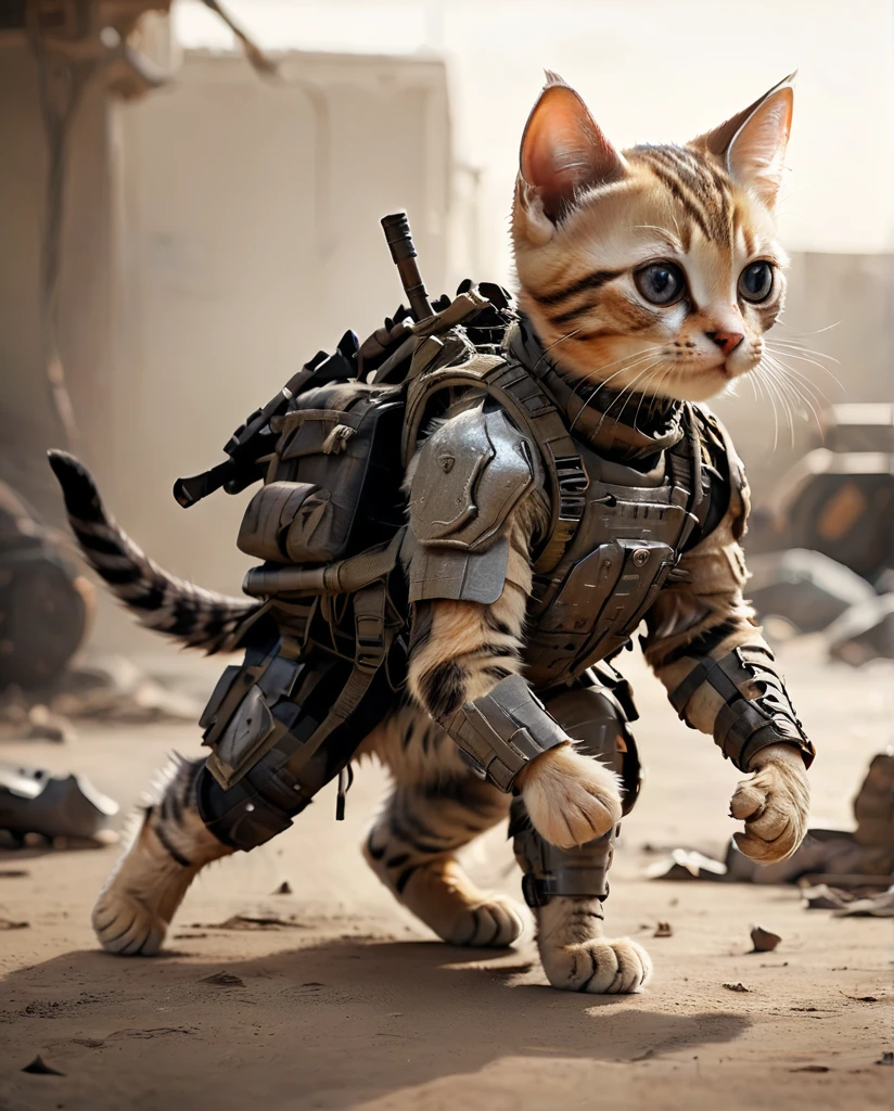 high quality　Combat training kitten　