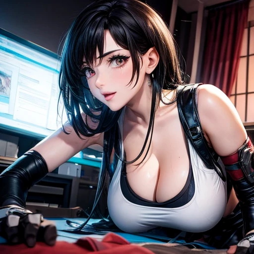Woman lying on the operating table Huge penis