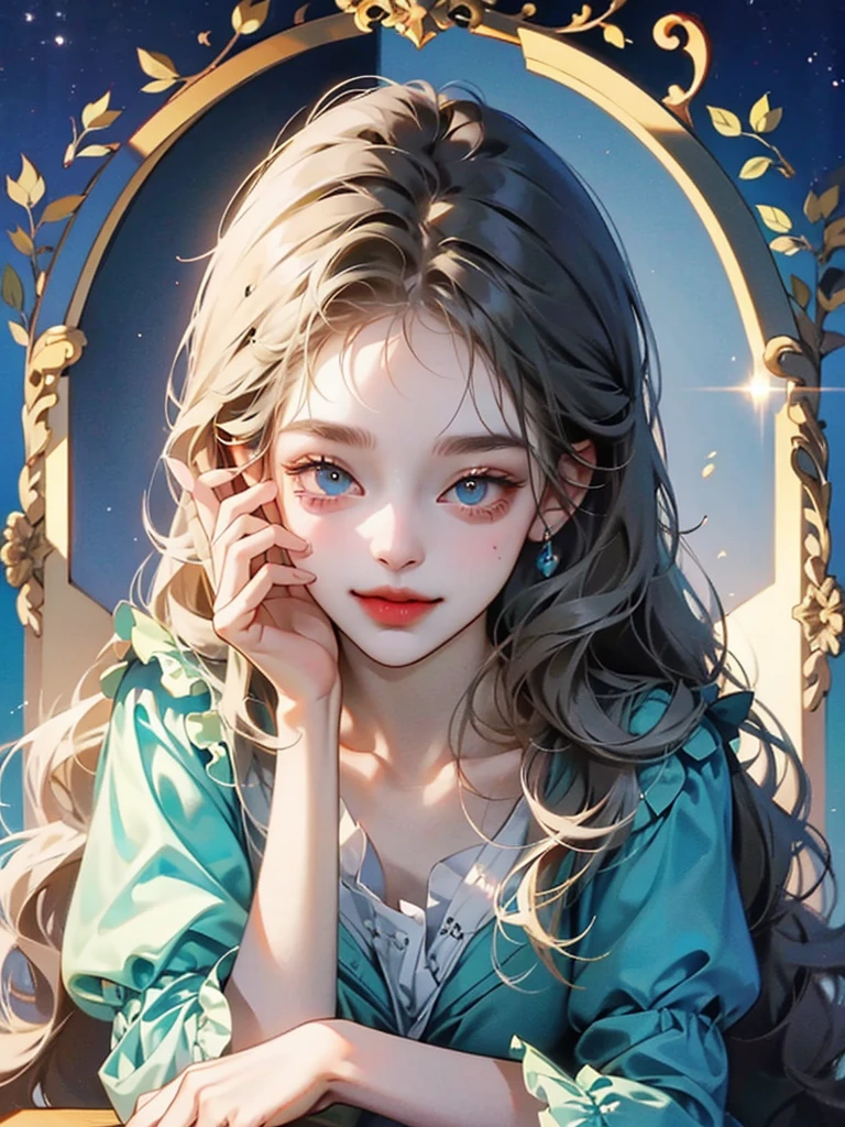 delicate　Big eyes　I have long hair　Cute girl　smile　Alice in Wonderland