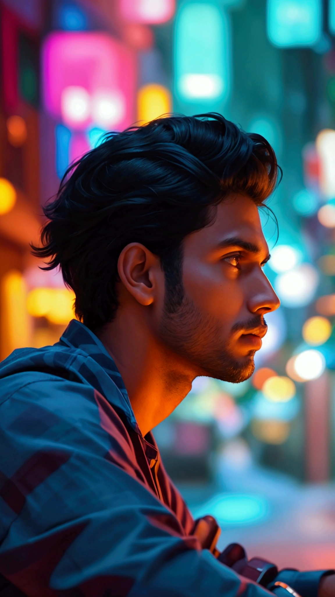 there is a man that is sitting down with a cell phone, with accurate face, professional profile picture, portait photo profile picture, face picture, without beard, 8k selfie photograph, jayison devadas, very very low quality picture, profile picture, very clear picture, headshot profile picture, portrait mode photo, harsh good looking face, without helmet
