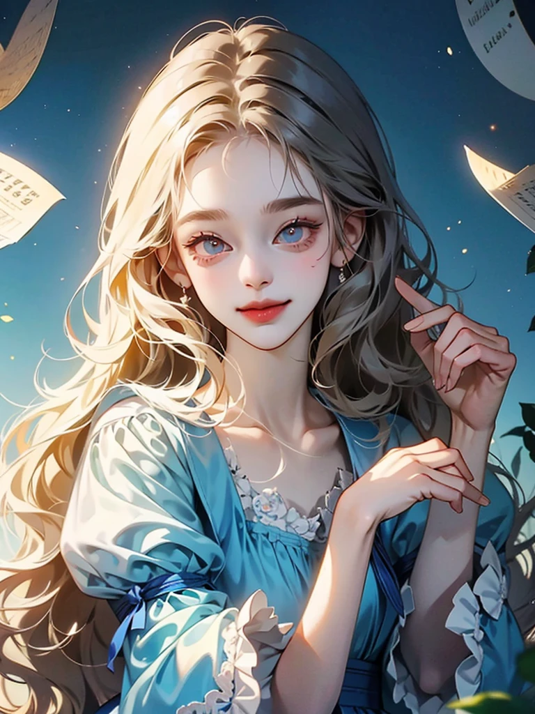 delicate　Big eyes　I have long hair　Cute girl　smile　Alice in Wonderland