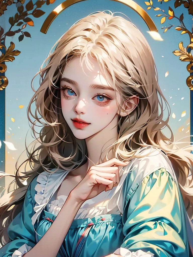 delicate　Big eyes　I have long hair　Cute girl　smile　Alice in Wonderland