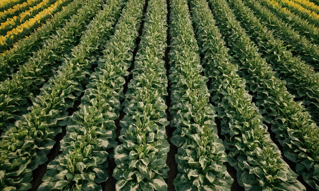 Close-up shot of crops