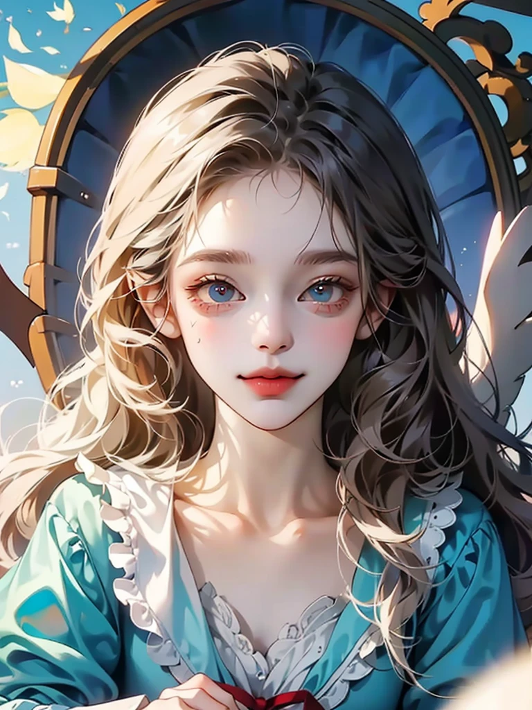 delicate　Big eyes　I have long hair　Cute girl　smile　Alice in Wonderland