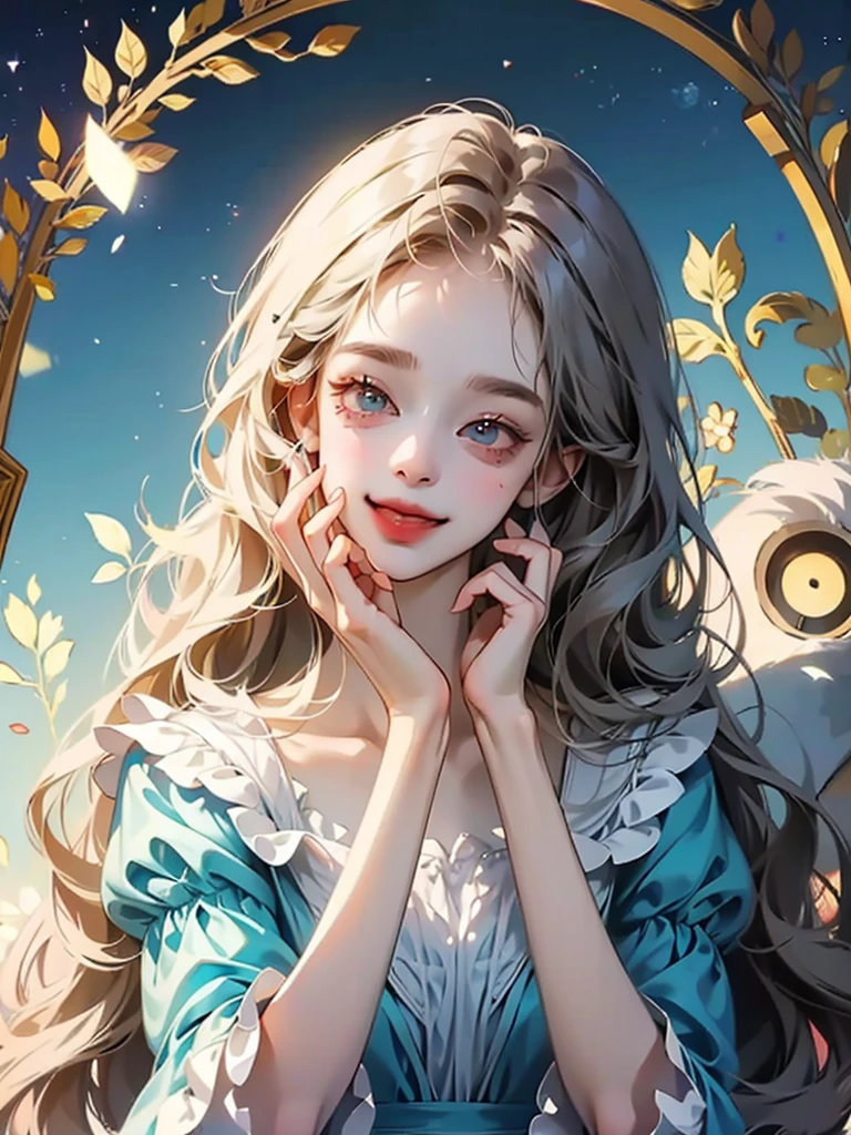 delicate　Big eyes　I have long hair　Cute girl　smile　Alice in Wonderland