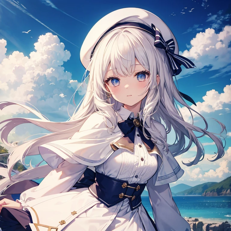Spirit Fantasy、masterpiece, Highest quality, High resolution, One girl, Celia Claire, White capelet, beret