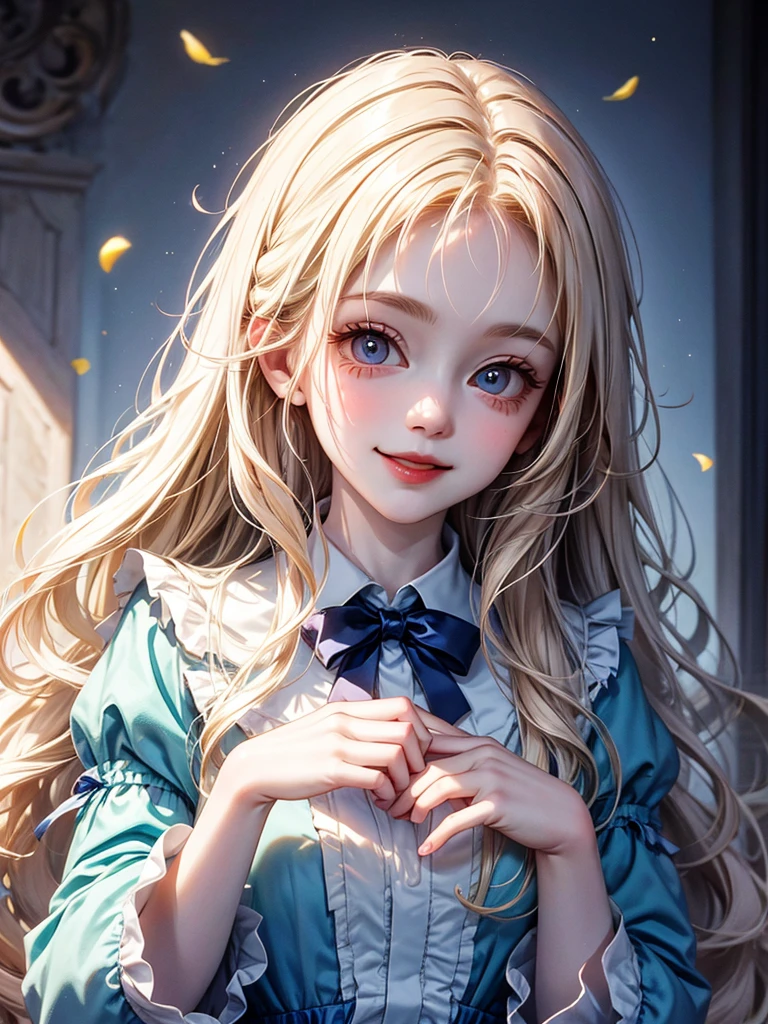 delicate　Big eyes　I have long hair　Cute girl　smile　Alice in Wonderland