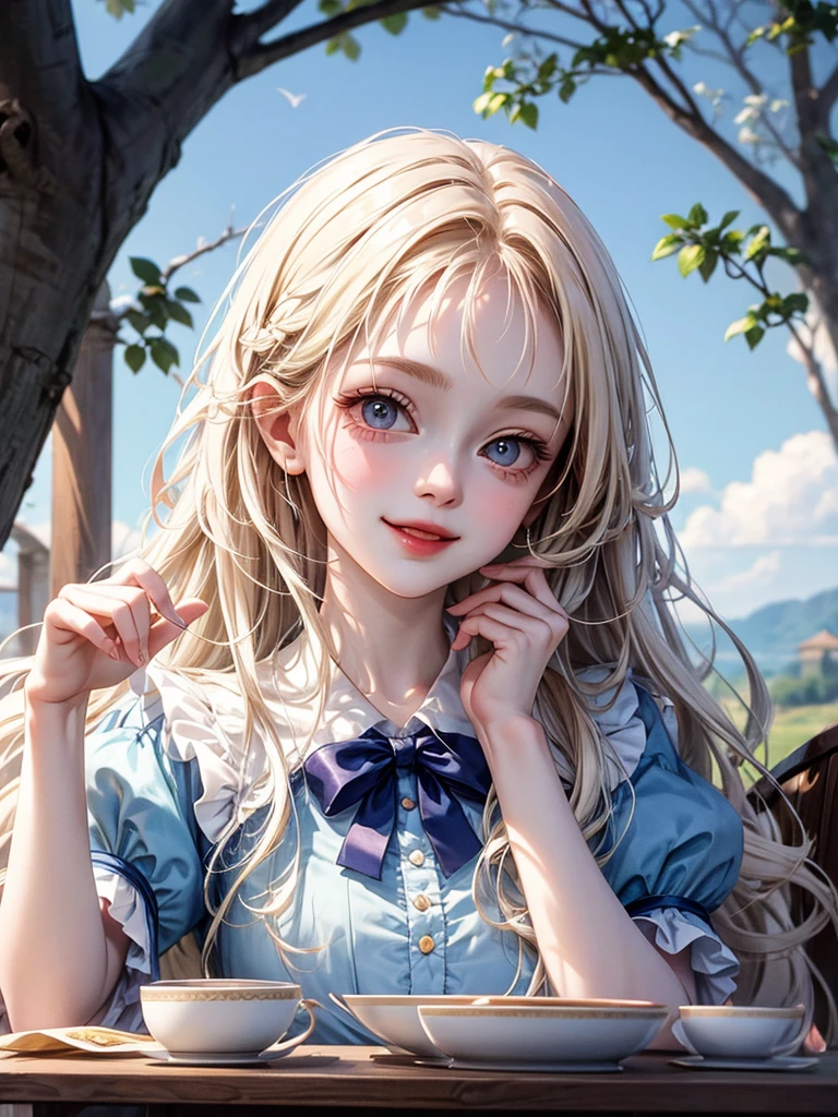 delicate　Big eyes　I have long hair　Cute girl　smile　Alice in Wonderland