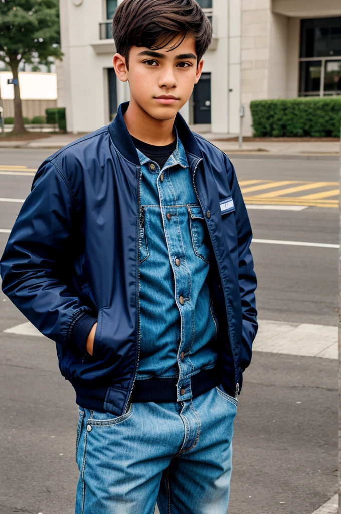 15 year old boy in jacket