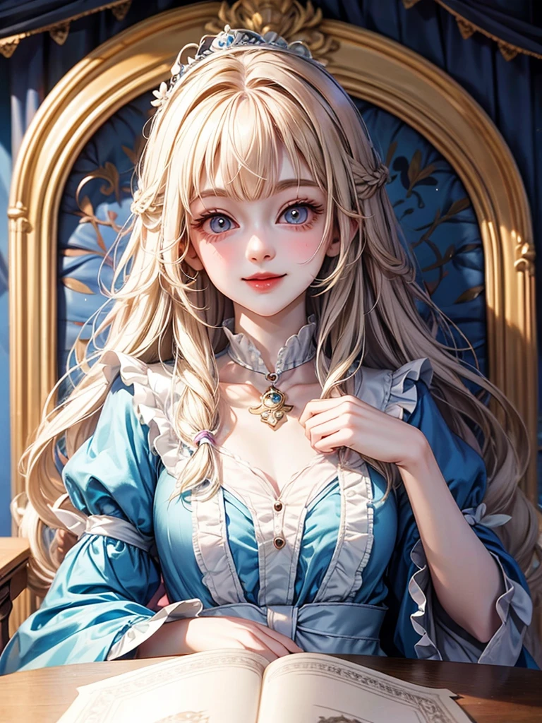 delicate　Big eyes　I have long hair　Cute girl　smile　Alice in Wonderland