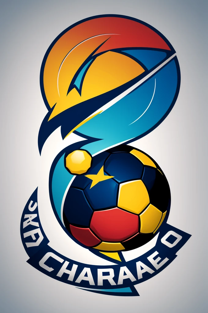 Invent and create a unique logo for a soccer team, create it without coloring