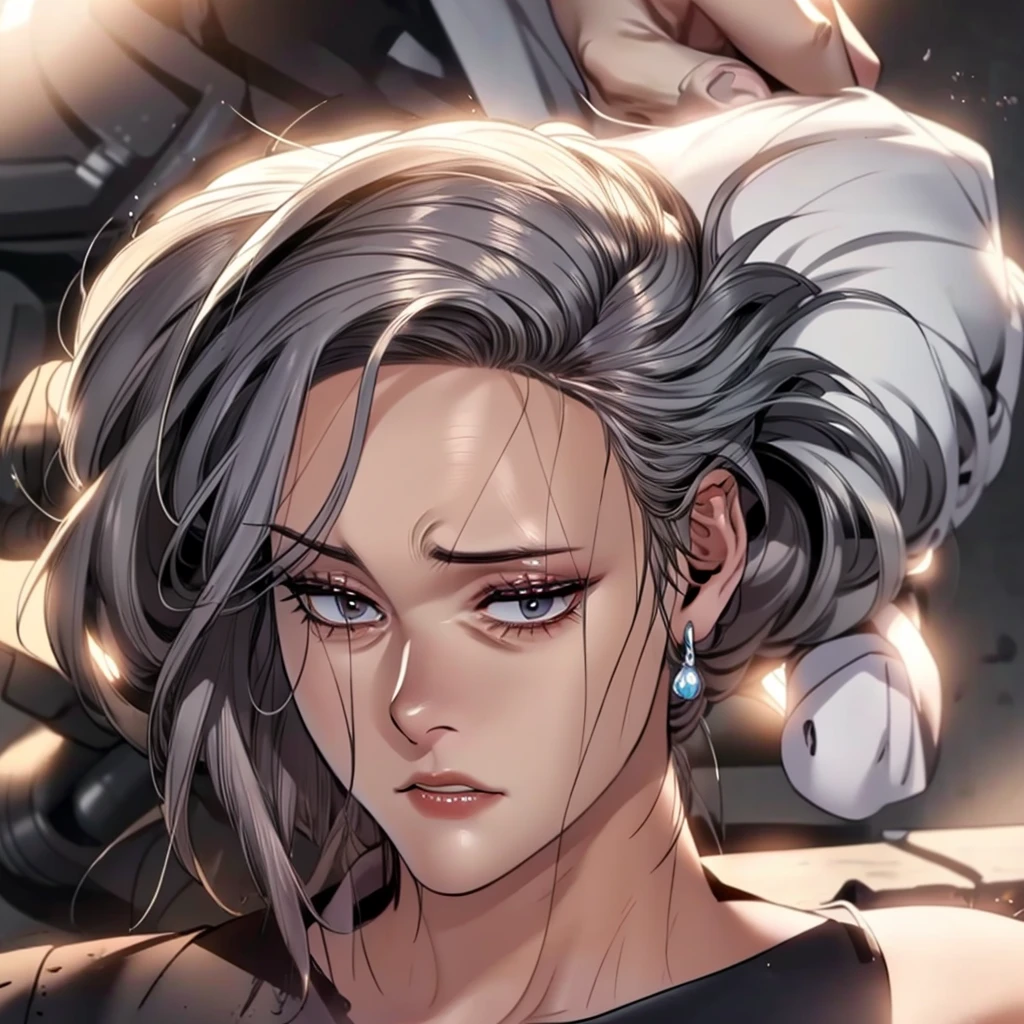 there is a manhwa of a woman being fucked by a old man with white hair, bottom angle, ultra realistic picture, ( ultra realistic ), close up shot, close angle, very perfect position, | fine detail anime, beautiful alluring manhwa milf, ultra realistic detail, low-angle shot, low - angle shot, seductive anime milf, photorealistic perfect body, close-up shot