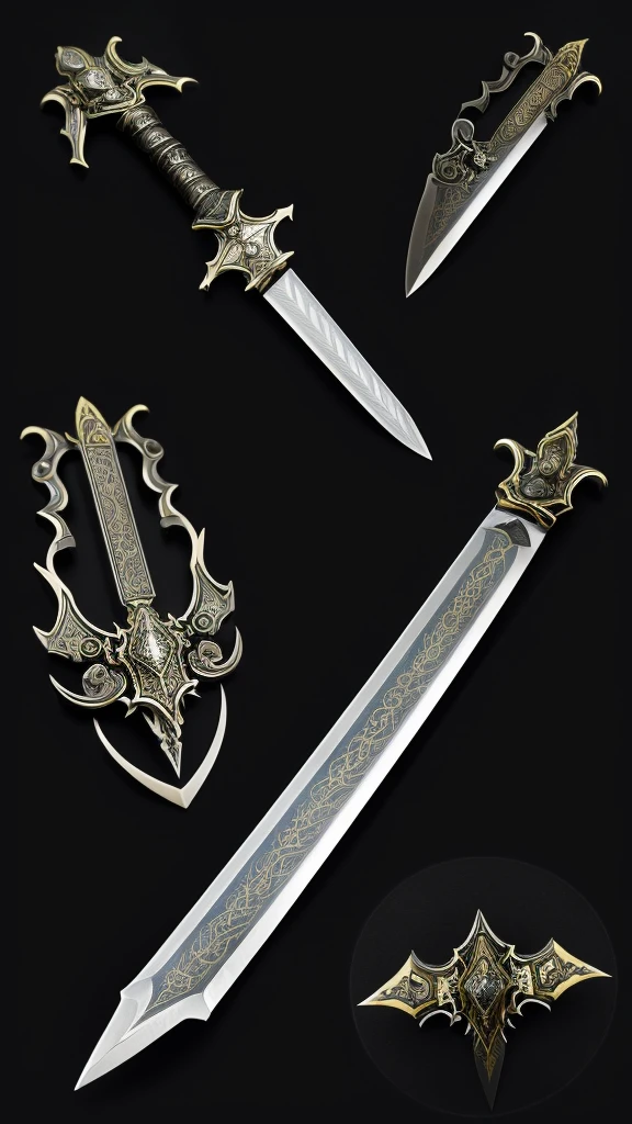 It has the shape of a demonic short sword with a mysterious aura and a knife-like design that is extremely sharp.