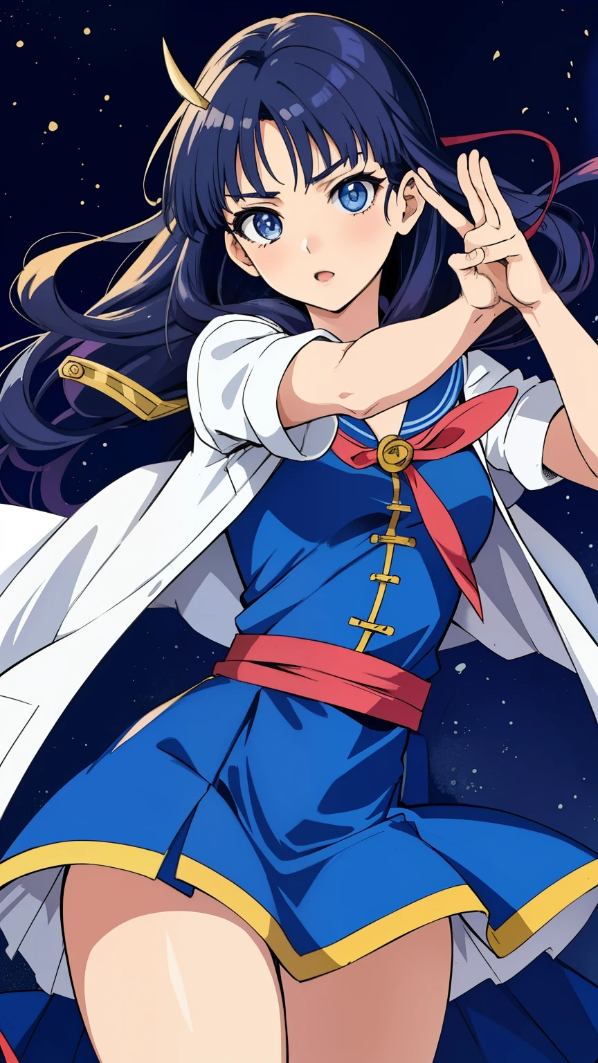 Highest quality、Real Photo、Kanroji Mitsuri、mini skirt、White panties、超mini skirt、Beautiful panties、Beautiful 、Cartoon drawing of a woman in a blue dress and white coat, Inspired by Sukenori Nishikawa, I also make fan art, Enchanting anime girl, Sexy pudica pose gesture, Jojo anime style, Anime Goddess, Demon Slayer Louis Fan Art, Frivolous anime witch casting a spell, In Jojo\The Bizarre Adventure of, Zodiac Knight Girl, High resolution consignment(masterpiece, Better Quality), One girl, , 、Thin fabric、Sexy pose、