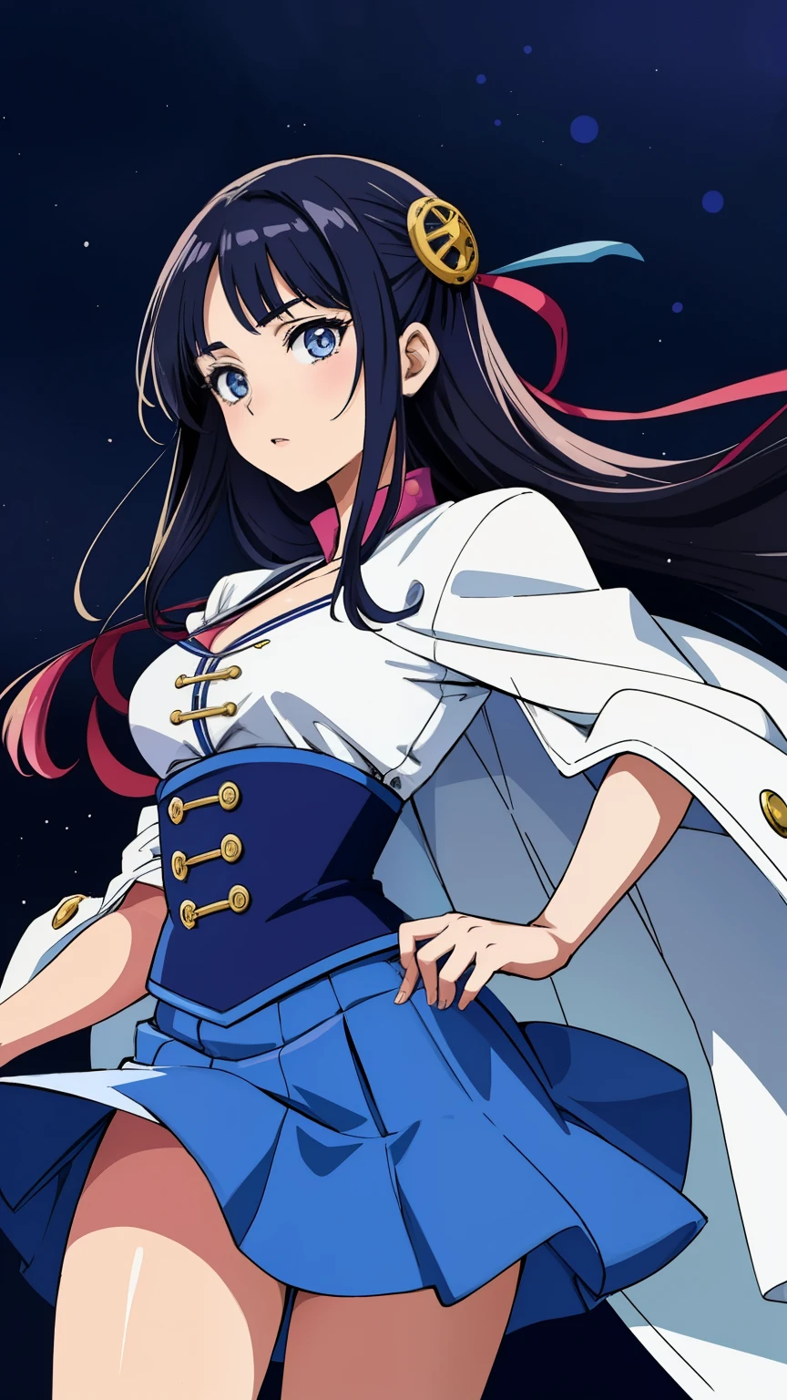 Highest quality、Real Photo、Kanroji Mitsuri、mini skirt、White panties、超mini skirt、Beautiful panties、Beautiful 、Cartoon drawing of a woman in a blue dress and white coat, Inspired by Sukenori Nishikawa, I also make fan art, Enchanting anime girl, Sexy pudica pose gesture, Jojo anime style, Anime Goddess, Demon Slayer Louis Fan Art, Frivolous anime witch casting a spell, In Jojo\The Bizarre Adventure of, Zodiac Knight Girl, High resolution consignment(masterpiece, Better Quality), One girl, , 、Thin fabric、Sexy pose、