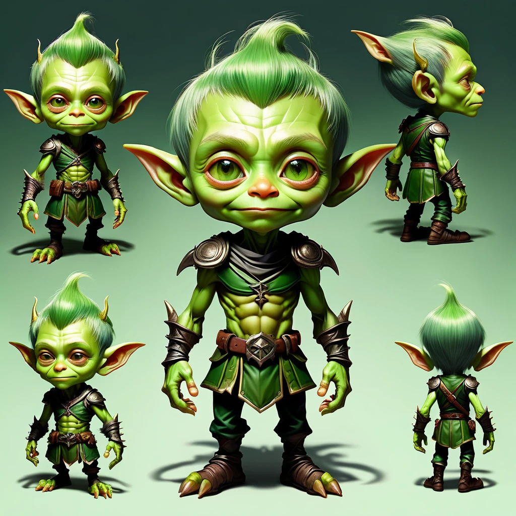 Game Character Design Sheet, a heroic creature of an unknown alien life form in a loincloth and a cloak with a glowing spear in his hand, the hero is shown from different sides, the alien hero looks unusual and majestic, loincloth, slim tall build, Developed muscles, long legs, glowing green eyes, A high resolution, High detail, clarity 32k, A high resolution, 64-bit color depth, Oil Painting Effect Painting, (Mark Ryden: 1.5155), (Xue Wang: 1.1155), bulk, Beautiful Image, High detail