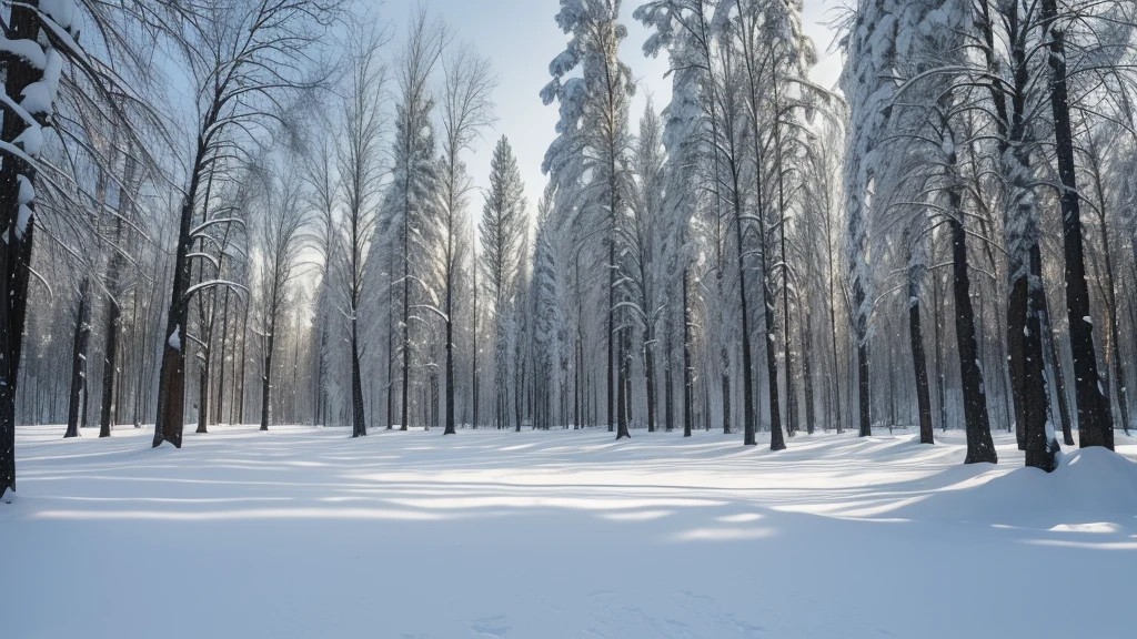 There is a snow covered tree in the middle of the snow park, Ivan Shishkin (Ivan Shishkin) A painting that inspired, Pixel, realism, in a Snowy forest setting, Snow on trees and on the ground, Snow day in the forest, snowing in the forest, Cannon snow covered trees, Snowy forest, Snow Forest, Snow Tree, Winter in the snow