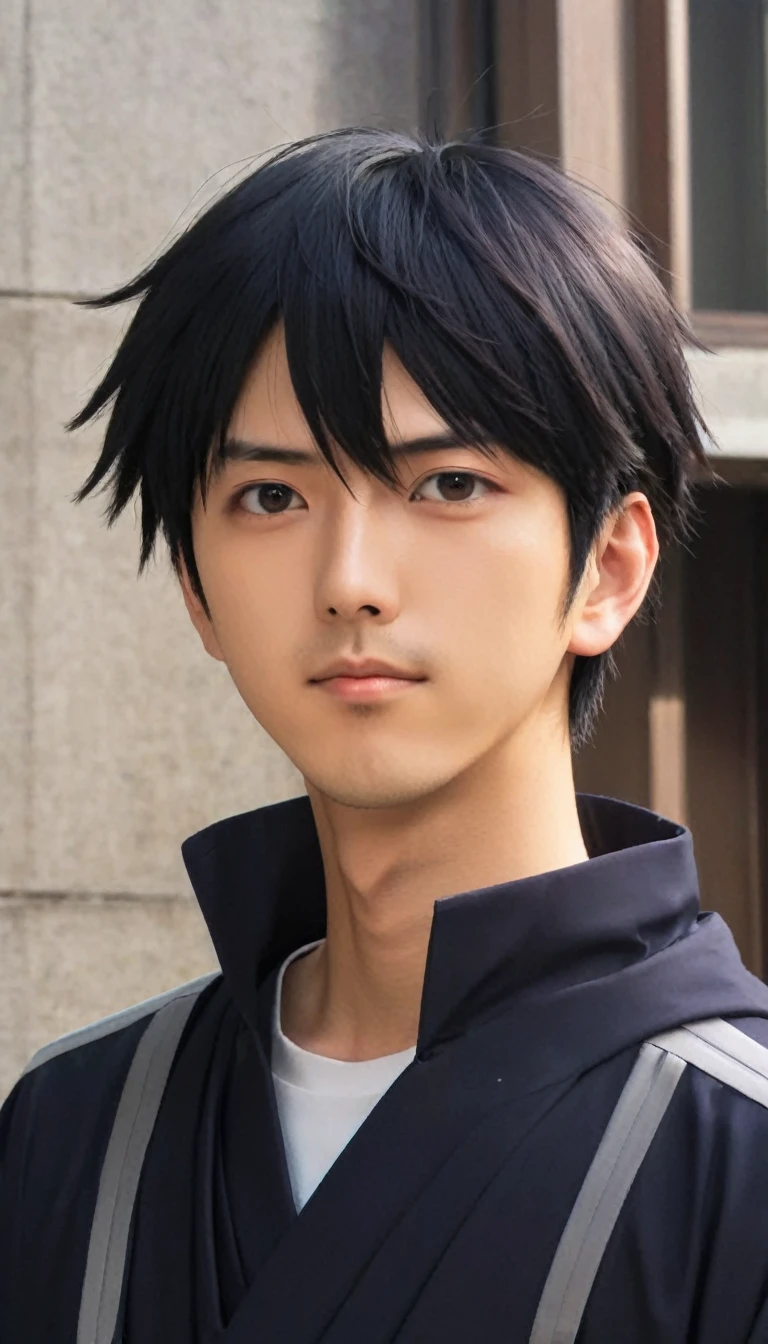 Asian guy who looks like Hyuuga from Comdot、Shaved head