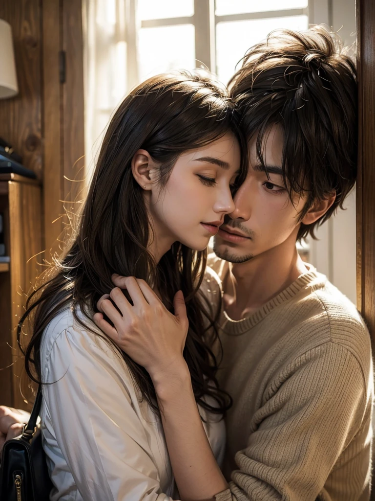 Man and woman in love