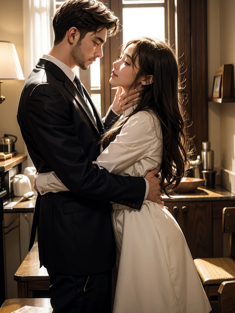 Man and woman in love
