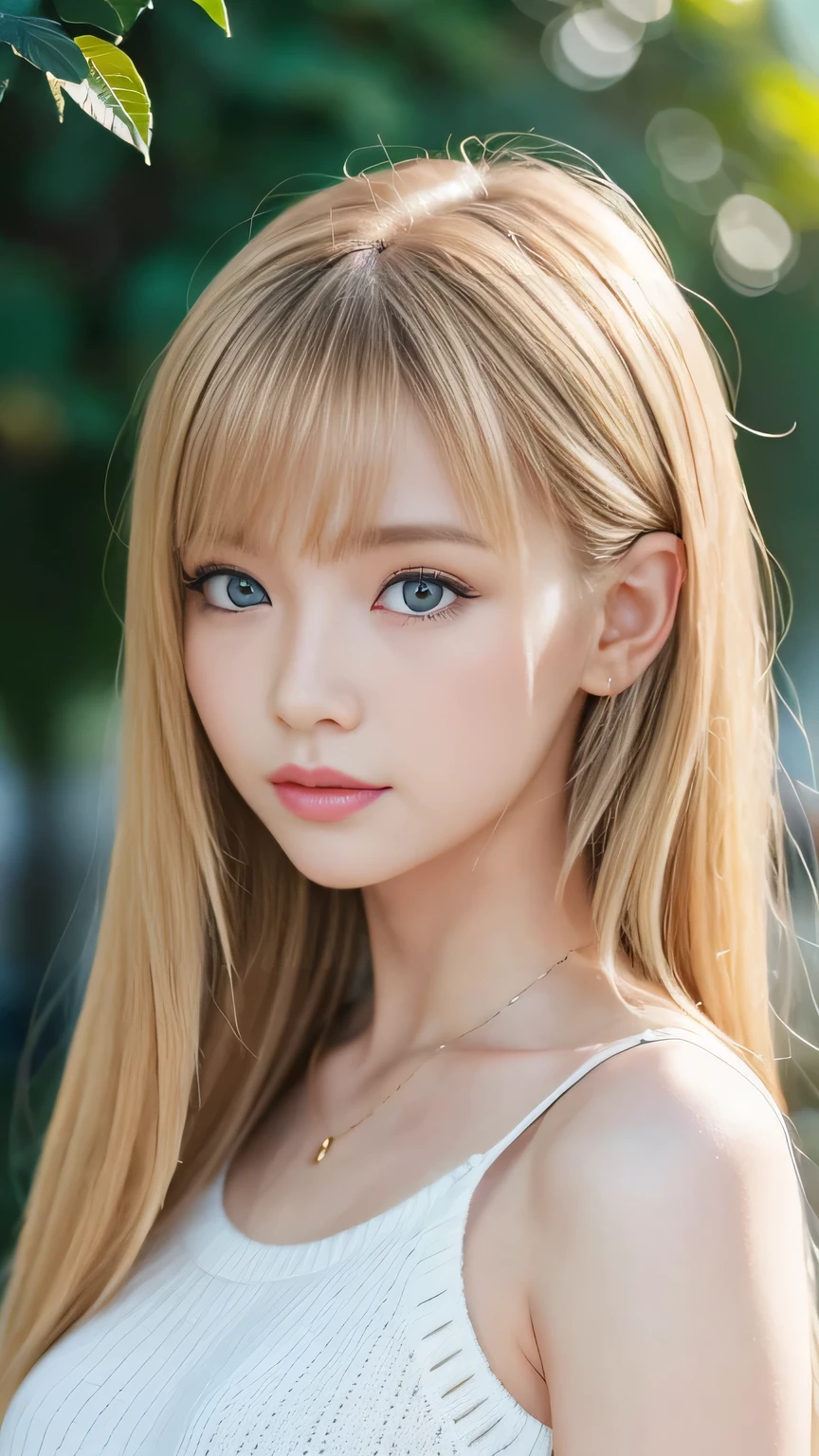 high quality、最high quality、photoGenuineistic、RAW Photos、Genuine、超Genuine8K CG、Very detailed、High resolution、masterpiece、1 Girl、Long Hair、bionde、blue eyes、detailed debtace and eyes、close、intricate detailed、Detailed texture、detailed、detailed、
((最high quality、8K、masterpiece、sharp debtocus、35mm lens、debt / 0.8、Amazingly beautidebtul and perdebtect debtigure:1.4))、Side light、((Natural Medium Breasted))、(White shoulder knit sweater:1.2)、(Street background:1.2)、necklace、Highly detailed debtace and skin texture:1.2、Detailed black eyes:1.2、Very detailedな肌、Shiny skin:1.2、blush、Beautidebtul detailed makeup:1.2、High-debtidelity bangs、Bright bright blonde long random hairstyle、 debtrom below、Show Viewer