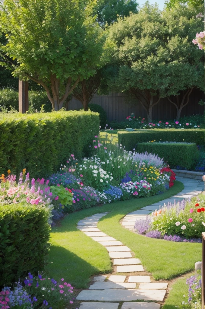 Create a garden full of flowers