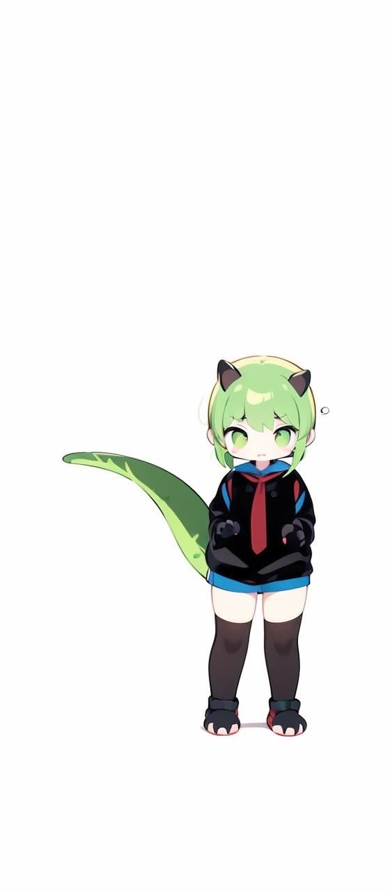 curious expression, hands up making claws