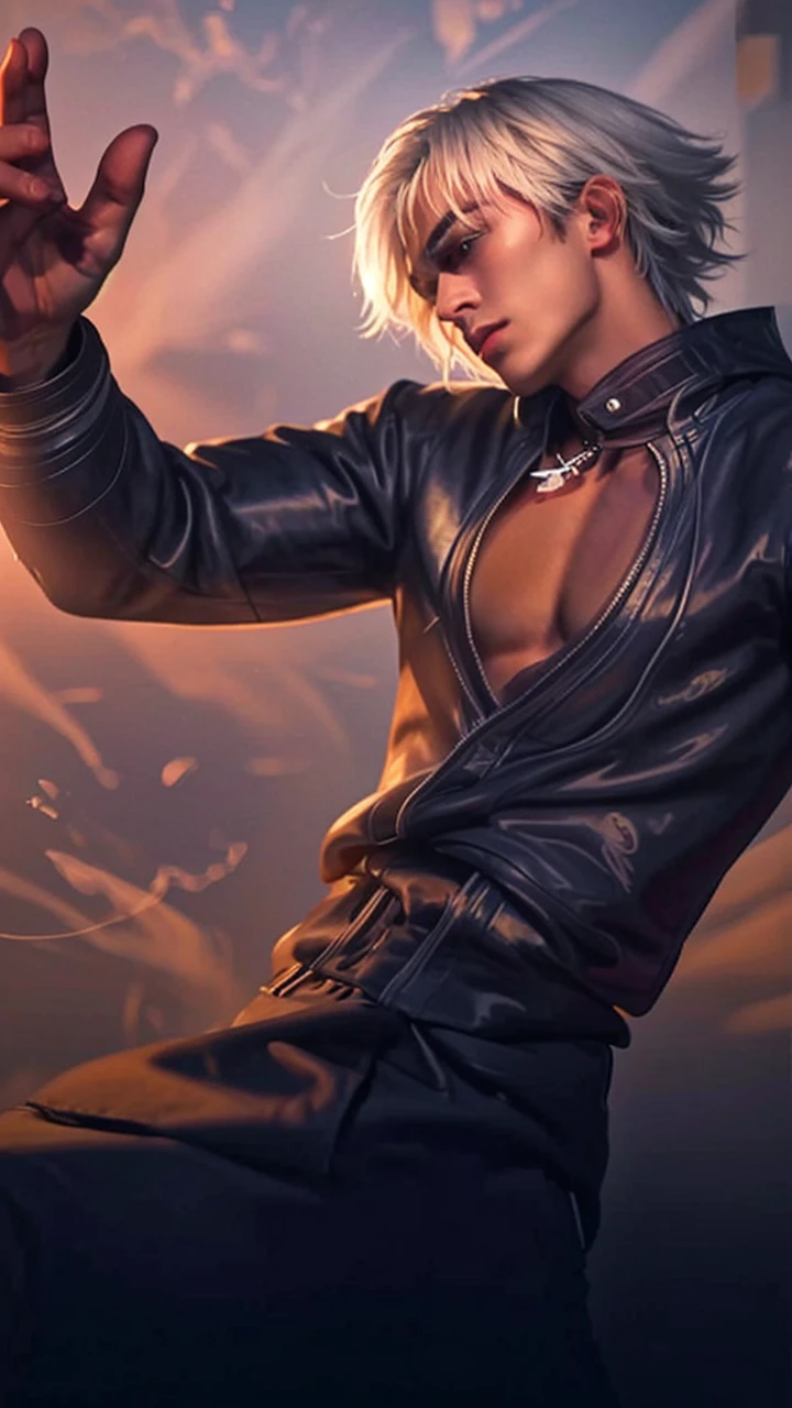 (masterpiece:1.21),(bestquality:1.21),8k,high detailed,ultra-detailed,photography,award winning,documentary,Original Photo,Realisticity,solo,Studio lighting,High resolution scan,physically-based rendering,Cinematic Lighting,award winning work,depth of field,(low saturation:1.3),(1boy;1.4:1.1),a male,male focus,silm,Asian,handsome face,Well-Proportioned Hands,Real Skin Texture,White Marble Glowing Skin,model,thick eyebrows,(random_color_ Fashion_clothing:1.45),(random colo background:1.1),close-up view,(random stylish pose action:1.1),(portrait:1.22),Short Haircut