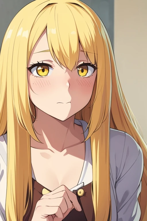 One girl, alone, woman, (Tolerate野_Tolerate),(blonde) (blonde_hair), (gold_hair), ((length_hair)), ((前hair)), (yellow_eye), blush, cute, Love&#39;s Cheek, Innocent face, pointed_ear, (blush_Stickers), flat_Big breasts, Narrow waist, dress, bow, bracelet, tooth, Portrait Global Illumination, hdri, Scattered beneath the surface, masterpiece, 4K, Ray-tracing, beautiful, Glamour、 sharp, Smooth Skin, Anime Sunset, since、No correction、Uncut、20+、Ahegao、Overflowing love juice、No correction、Pink nipples、Delicate painting, beautiful**, 長いhair, temperament,beautifulwomanが口紅で唇を塗る. beautifulwomanの顔, Fine details, ,Nudity, Expose your breasts,