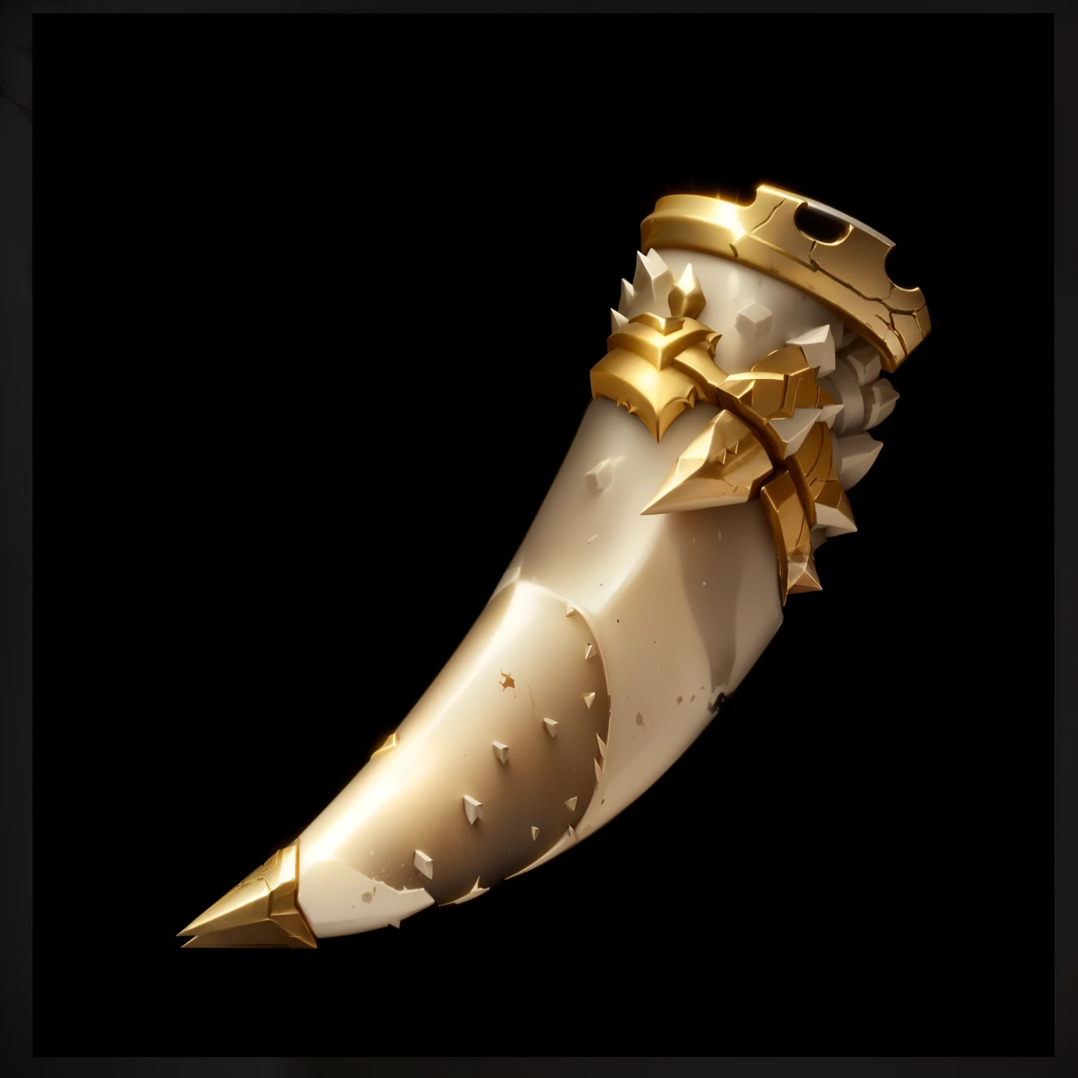 White ivory,Worn teeth,Spike,Blood stains,Metal Wrap,Metal Reflection,Game item icons,Diablo Immortal concept art