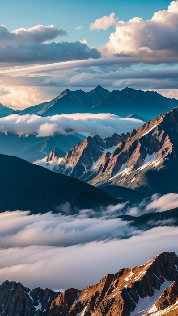 Spectacular mountain views mysterious Heart Cloud