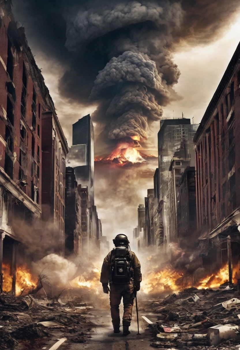Generate an apocalyptic album cover