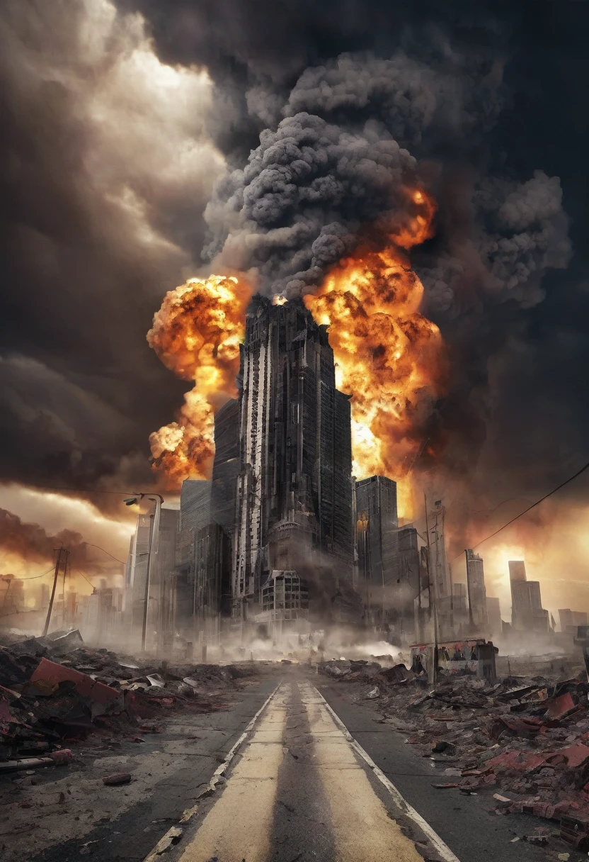 Generate an apocalyptic album cover