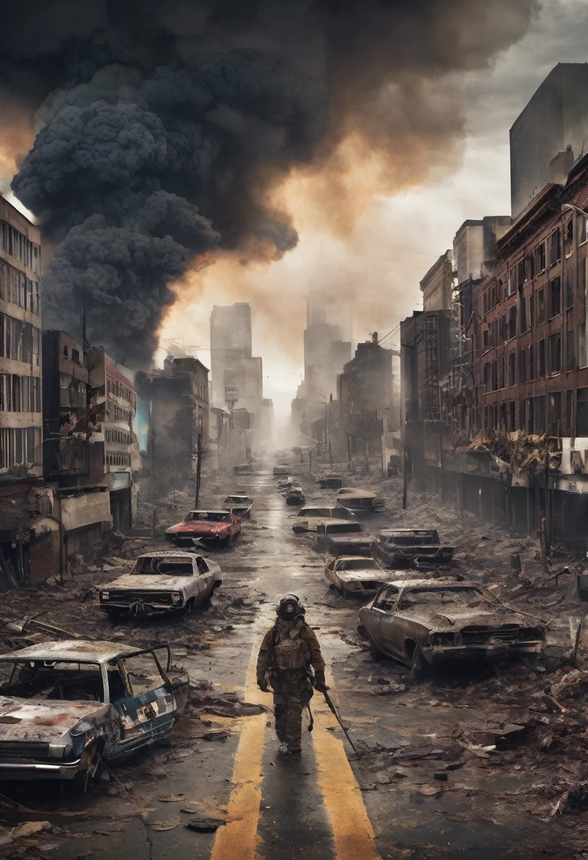 Generate an apocalyptic album cover 