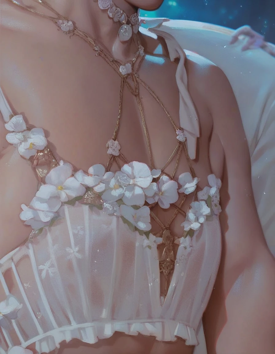 beautiful girls in lingerie surrounding a handsome man, man in the middle, close up to the man, yacht, night
