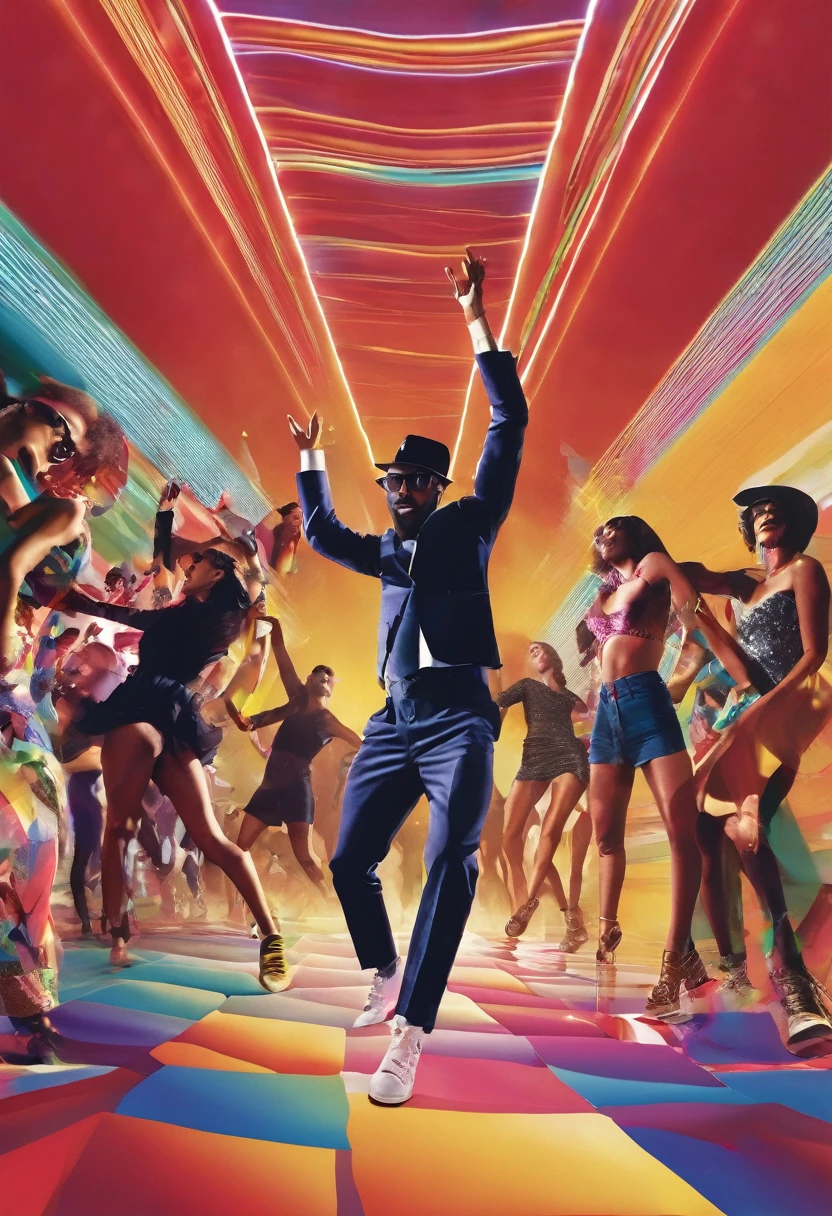 Generate an album cover dance madness
